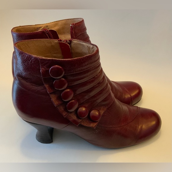 MIZ MOOZ Elegant Burgundy Ankle Boots - Picture 2 of 12